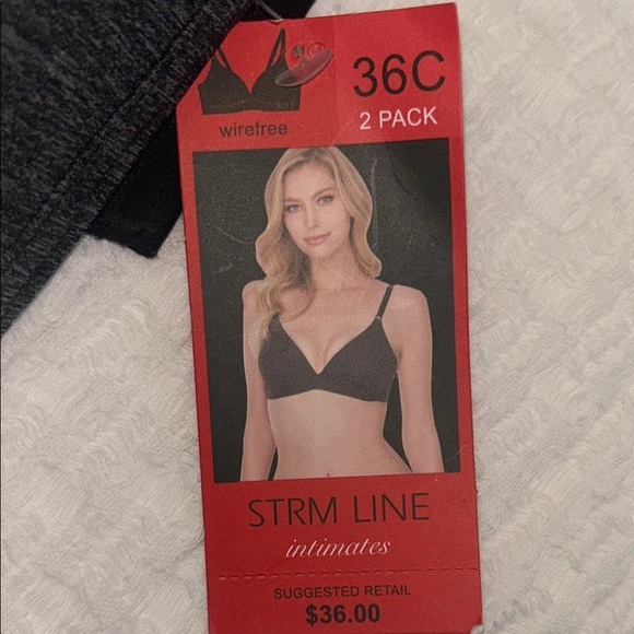 Charcoal Gray and black Women's Bra 2 Pack - Picture 2 of 9